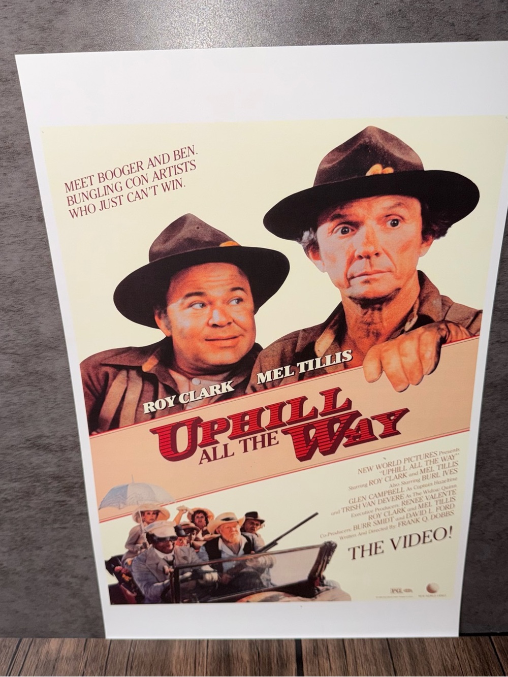 Uphill All The Way (1986) 11x17" Movie Promo Mini Poster Reprint